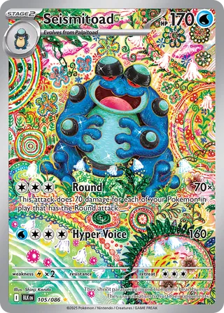 Seismitoad (Black Bolt 105/086)